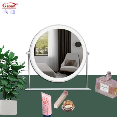 China Adjustable Light Lady Dressing Cute Make Up Mirror Morden Style Custom Cosmetic for sale