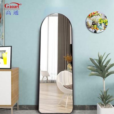 China Full Body Length Salon Large Dress Stand Home Decor Mirror for Living Room Floor Length zu verkaufen