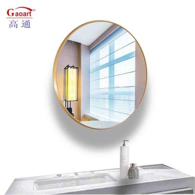 China Large Bathroom Wall Mirror with Aluminium Alloy Frame and Glass Mirror in Black Color for sale