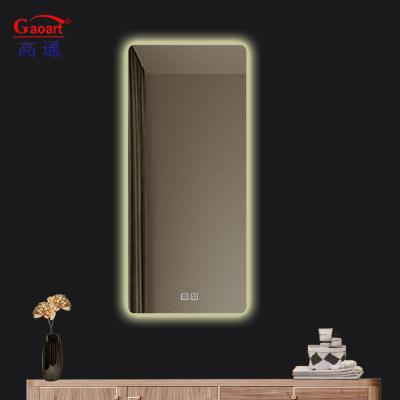 China Modernes Design Glas Wasserdicht Smart Fitness Bevelled Touch Mirror mit Led für Hotel zu verkaufen