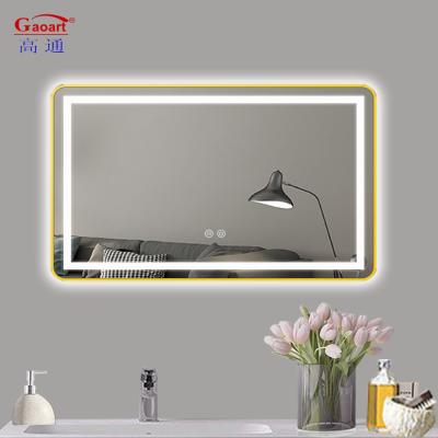 China Frameless Bathroom LED Mirror Light for Hotel Salon House Decor Smart Touch Screen for sale