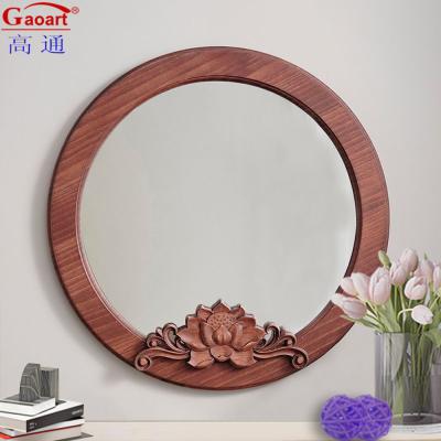 China Full Length Arch Rustic Framed Wall Home Decor Wooden Frame For Floor Length Mirror for sale