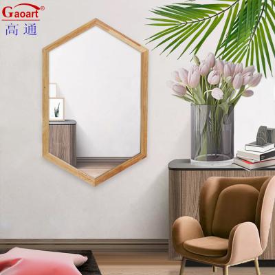 China Antique Home Decor Wooden Frame Mirror with Floor Length Design and Glass Mirror for sale