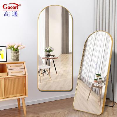 China Living Room Glass Mirror for Dressing Room Dance Studio Hotel Makeup Bedroom Decoration for sale