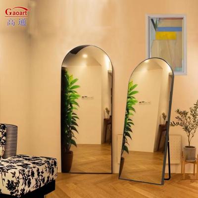 China Good Selling Modern Stylish Aluninium Alloy Frame Full Length Mirror for Home Decor for sale