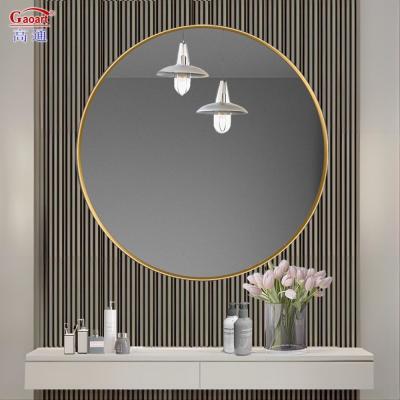 China Customized Size Rectangular Style Silver Glass Wall Mirror for Modern Bedroom Decor for sale