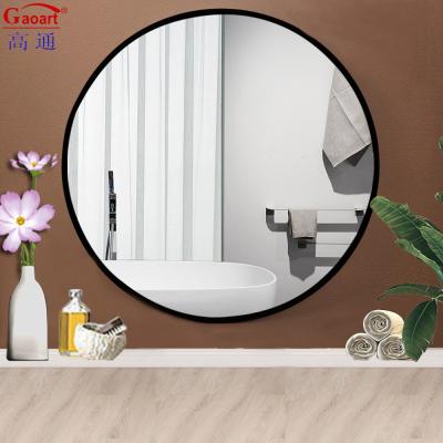 China Home Wineshop Vintage Antique Bathroom Toilet Round House Decor Plastic Frame Mirror for sale