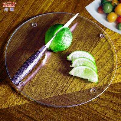 China Customized Tempered Glass Cutting Board with Non-Slip Feet Perfect for Food Preparation for sale