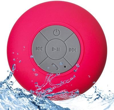 China Wholesale Price IPX4 Function Phone Shower Waterproof Speaker Portable Sucker Cell Phone Radio Mini Speaker for sale