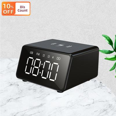 China Hot Selling Original Stereo Original Stereo Wireless Charger Blue Tooth Phone Function Amazon Phone Function Alarm Clock Music Speaker for sale