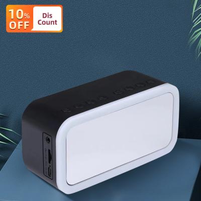 China Wireless Charging Phone Function Home Theater Radio Alarm Clock Wireless Speaker With LED Digital Display for sale