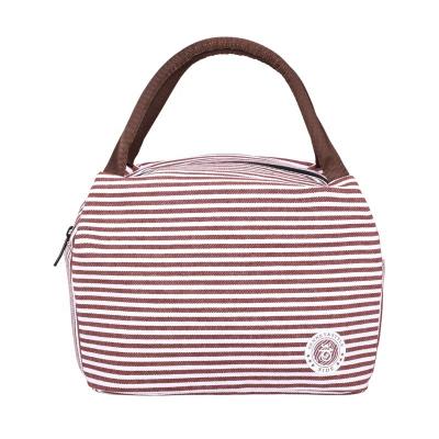 China Waterproof stylish stripe logo sublimation lunch bag custom china kids kids girls boys lunch bag for school for sale