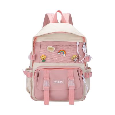 China Cute college anti-theft style backpack heart girl trend Institut of Statistics backpack for high school students for sale