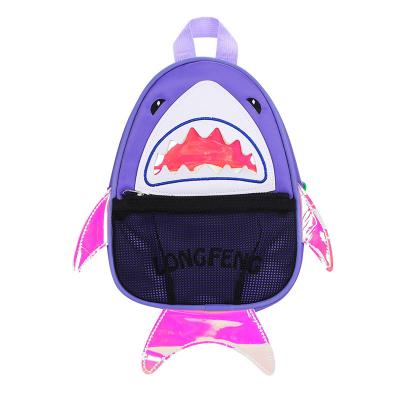 China OEM Cute Anti-theft Children Reflective School Bag, Cartoon Mini Shark Kids Waterproof Backpack for sale