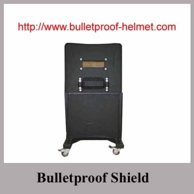 China NIJ IIIA Bulletproof Shield wiht window wheel for sale