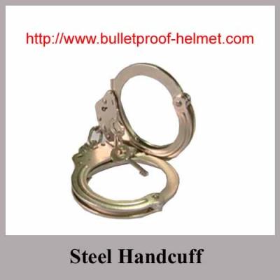 China Steel Plastic double lock  handcuff footcuff for sale