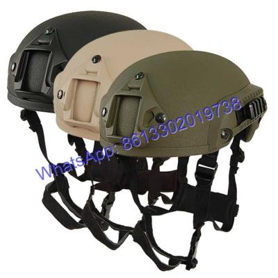 Chine FAST Bulletproof Helmet with Aramid Fiber OR UHMWPE Rail System For Attaching Accessories Camouflage à vendre