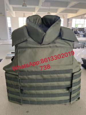 China NIJ IIIA Military Army Green Full Protection Bulletproof Jacket With Ballistic Aramid Or UHMWPE UD Fiber for sale