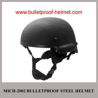 Chine Casque à l'épreuve des balles de la Chine d'armée de noir d'acier bon marché en gros de la police militaire MICH2002 à vendre