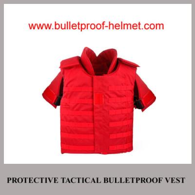 China Wholesale Cheap China NIJ Army Police Red Protective Tactical Bulletproof Jacket for sale