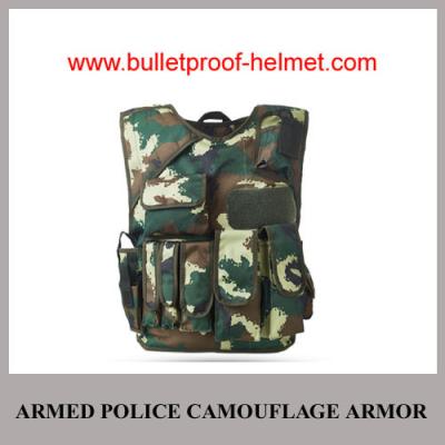 China Wholesale Cheap China NIJ Armed Police Camouflage Military Armor Bulletproof Vest for sale