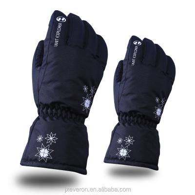 China Hot ; Durable Women/Kids Thicken PU Palm Winter Ski Gloves for sale