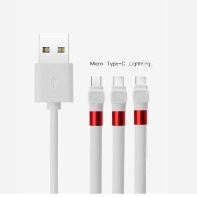 China 1.2m 3ft Lazy USB Charger Cable 1.2M Fast Charging Type C 2.4A Desktop Phone Holder Bracket Charger USB Data Cable for sale