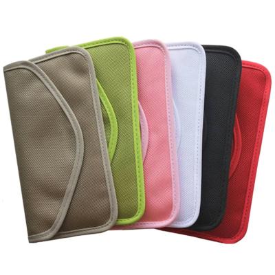 China Double Layer RFID Signal Blocker Pouch Anti-Tracking Anti-Radiation Bag For iPhone Samsung Mobile Phone Anti Radiation Case for sale