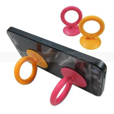 China Back Finger Ring Sucker Silicone Soft Cell Phone Holder for sale