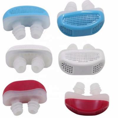 China Factory Private Label 2in1 Air Snore Purifier Comfortable Anti Snoring Nasal Dilators Stopper Anti Snoring Nose Device for sale