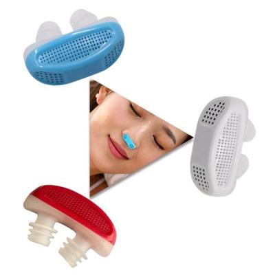 China Amazon 2in1 Air Purifier Stopper Nose Clip Snore Stopper Snore Plug Comfortable Hot Selling Anti Snore Nasal Dilator Snore Nasal Dilator for sale