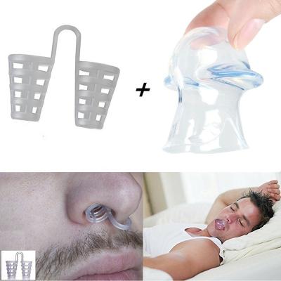 China Best Comfortable Easy Advanced Stop Snoring Sleep Solution Snoring Tongue Health Care Anti Stabilizer With Nose Pipe for sale