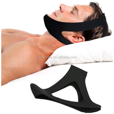 China Comfortable Hot Selling Amazon Anti Snoring Belt Chin Strap Anti Snore Jaw Support Stop Snore Strap For Men for sale