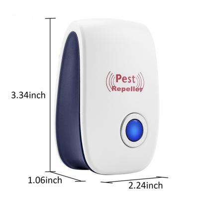 China Hot New Design Viable Chipset OEM Amazon Ultrasonic Insect Mosquito And Mice Dual Control Ultrasonic Pest Reflector Black for sale