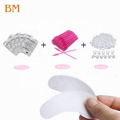 China Hot Selling Eye Amazon Eyelash Gel Correction Eye Pads Fiber Lashes Brush Extension Eye Rings With Custom Packing for sale