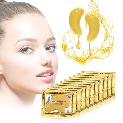 China Moisturizer Hot Products Facial Sheet Patches Mask Anti-Aging, Dark Circles &Puffiness, Remove Bags Pads 24K Gold Under Gel Collagen Eye Mask for sale