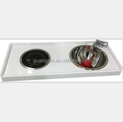 China ABS stainless steel rv and yacht sink integrated with sink and induction cooker GR-Y023C for sale