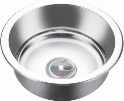 China Without faucet rv, yacht, boat, train and toilet stainless steel round hand basin public mobile kitchen sink GR-532B for sale