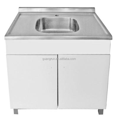 China Without Faucet Free Standing Commercial Stainless Steel Laundry Cabinet GR-X9056 for sale