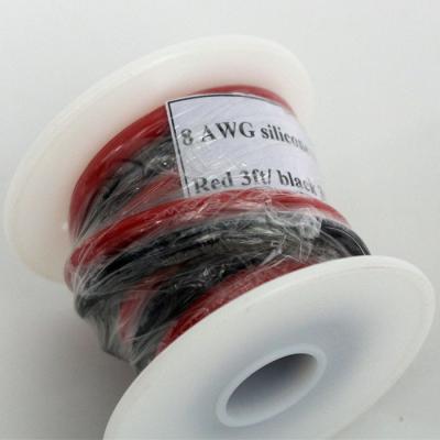 China Electrical Products 10AWG Black RED Soft Silicone Wire 10Meter In Roll Packing for sale