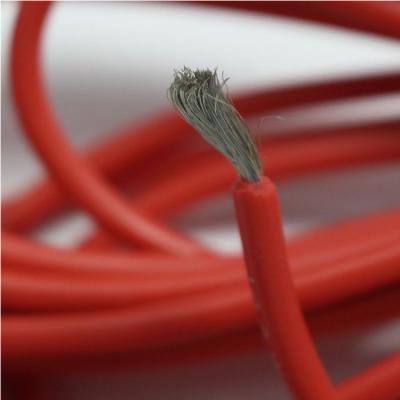 China Black Ultra Flexible Heatproof Silicon Cable 8AWG 12AWG 14AWG 16AWG 22AWG Silicone Heating Wire 300/600V Red Ultra Flexible Rubber Wire for sale