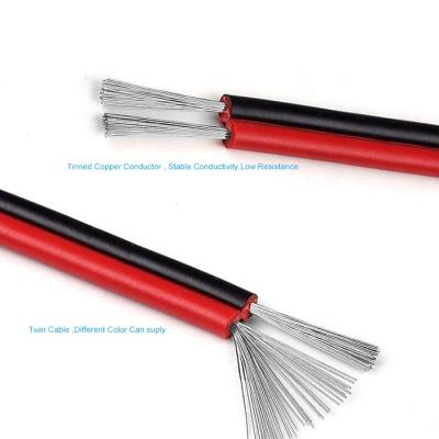 China Underground home appliance sample customized special wire 2468 2 parallel conventional cable pvc16-28awg 300V rated voltage wire for sale