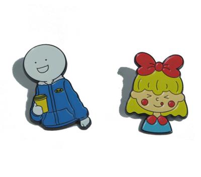 China Europe new product 3D cute cartoon anima metal emblem badges pins custom logo design metal badge china badges for sale