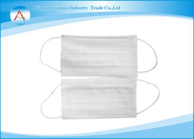 China PP White Color Disposable Earloop Face Mask Surgical with 3-layers for sale