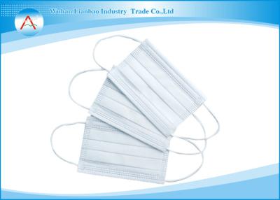 China Eco Friendly White / Blue Latex Free 3 Ply Surgical Face Mask Disposable for sale