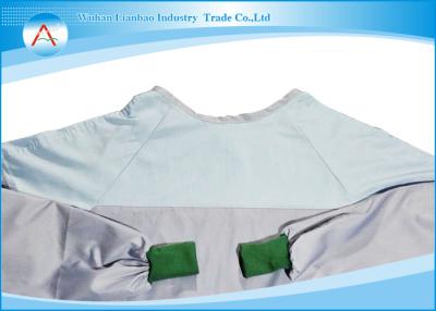 China Breathable And Anti-static Surgical Gowns Reusable With Grey Carbon Conductive Fibre for sale