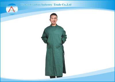 China Waterproof Polyester Reusable Surgical Isolation Medical Gowns With Elastic Cuff for sale