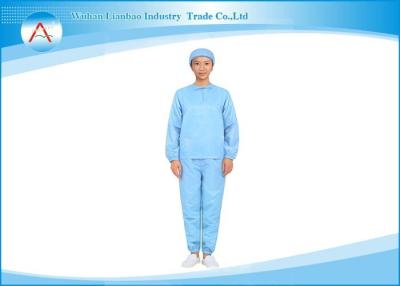 Chine rayure L bleu atelier de 5mm de GMP d'habillement de Cleanroom de taille réutilisable à vendre