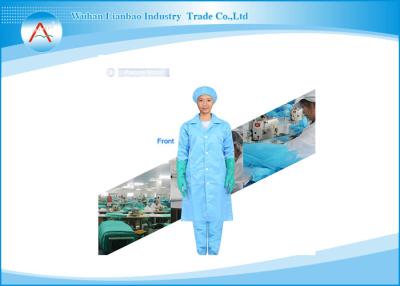 China T / C lab coat style work Clean Room Uniform for women , Reusable for sale