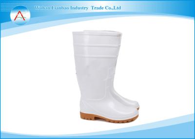 China White Unisex Industrial PVC Safety Cleanroom Raining Boots Waterproof for sale